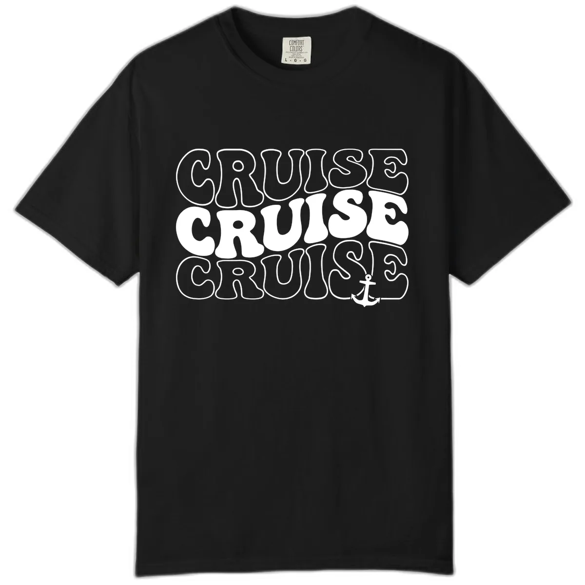 Cruise Cruise Cruise Anchor Design Comfort Color in Black
