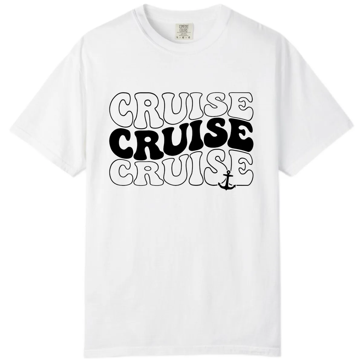Cruise Cruise Cruise Anchor Design Comfort Color in White