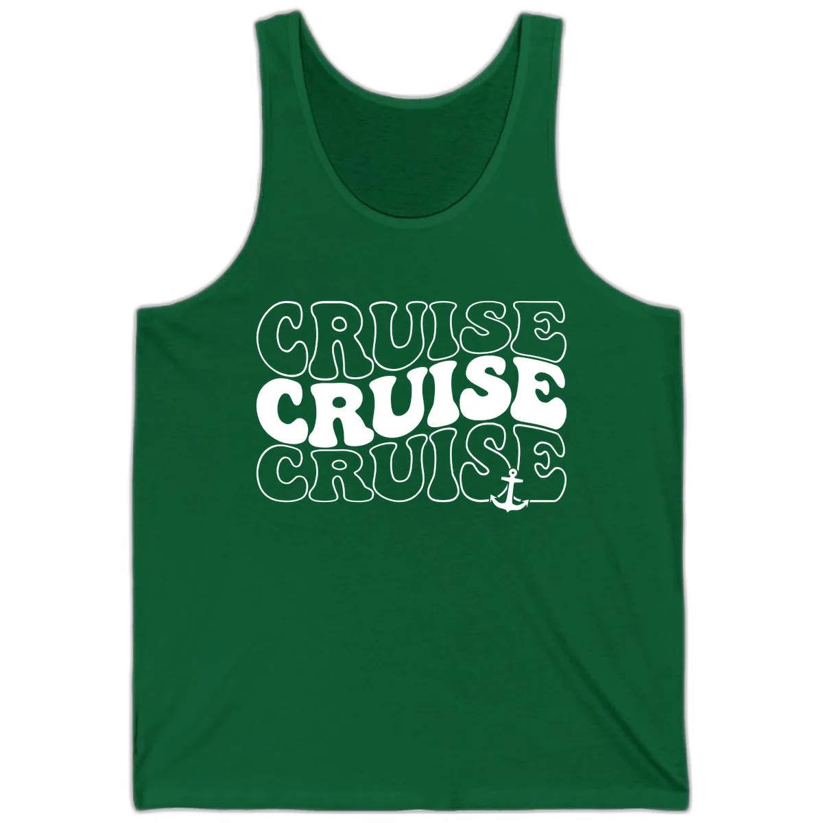 Cruise Cruise Cruise Anchor Design Tank in Kelly