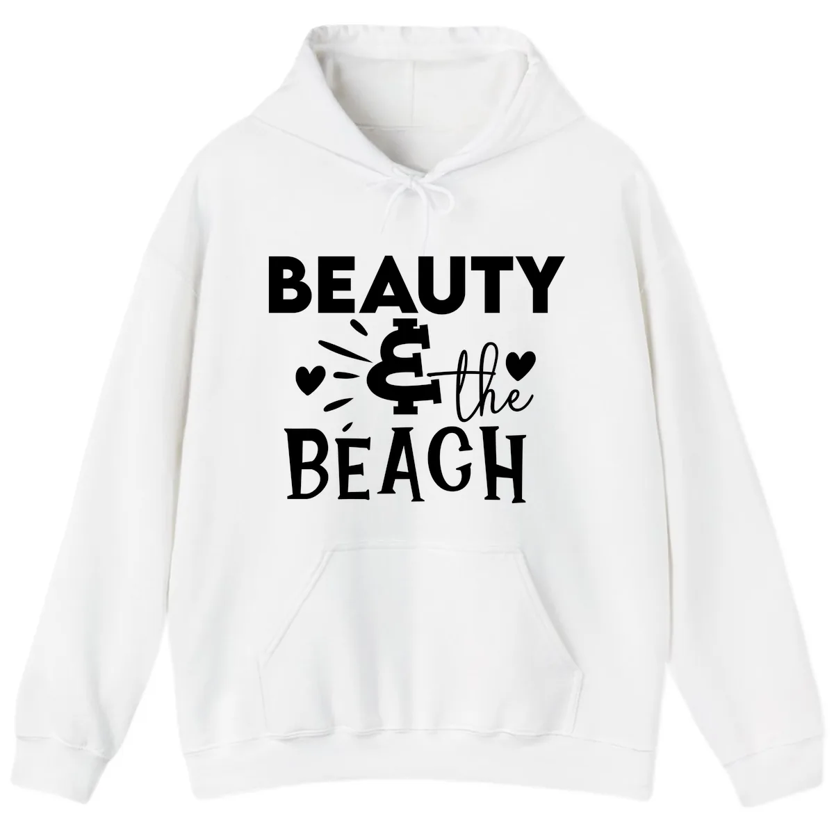 Beauty & The Beach Hoodie in White