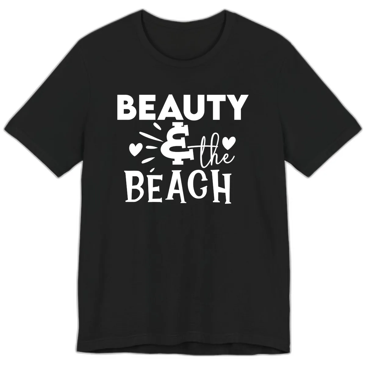 Beauty & The Beach Premium T-Shirt in Black