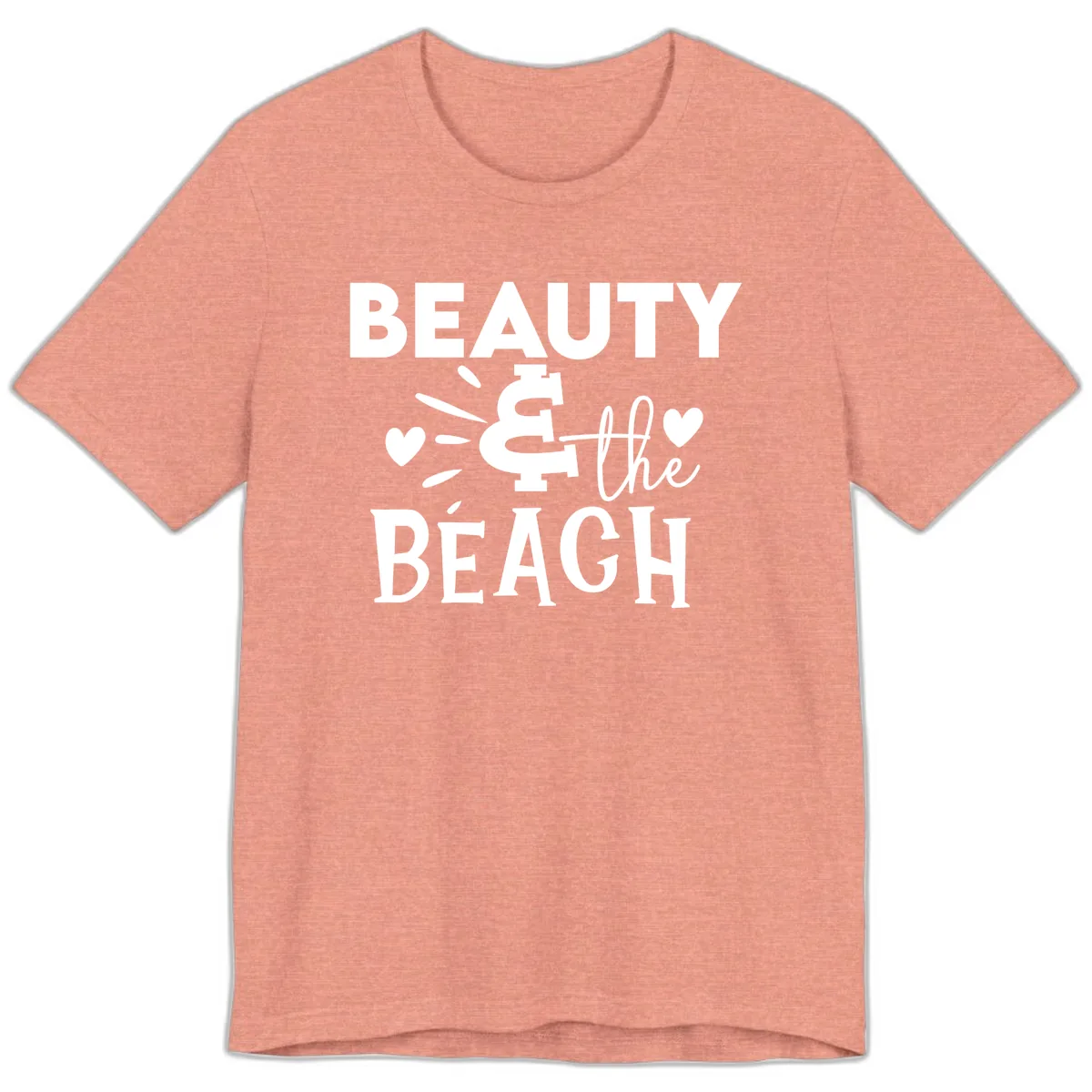 Beauty & The Beach Premium T-Shirt in Heather Sunset