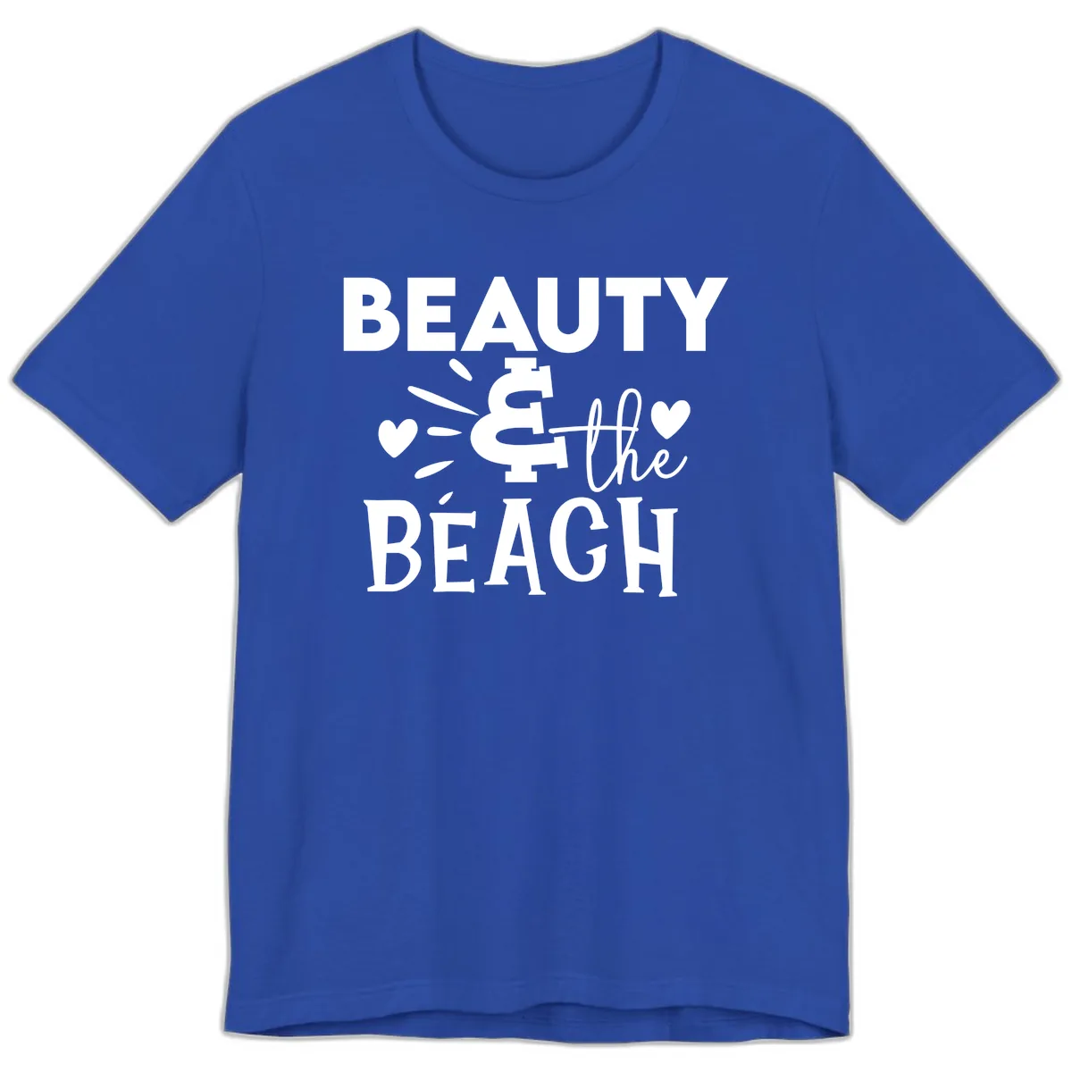 Beauty & The Beach Premium T-Shirt in True Royal
