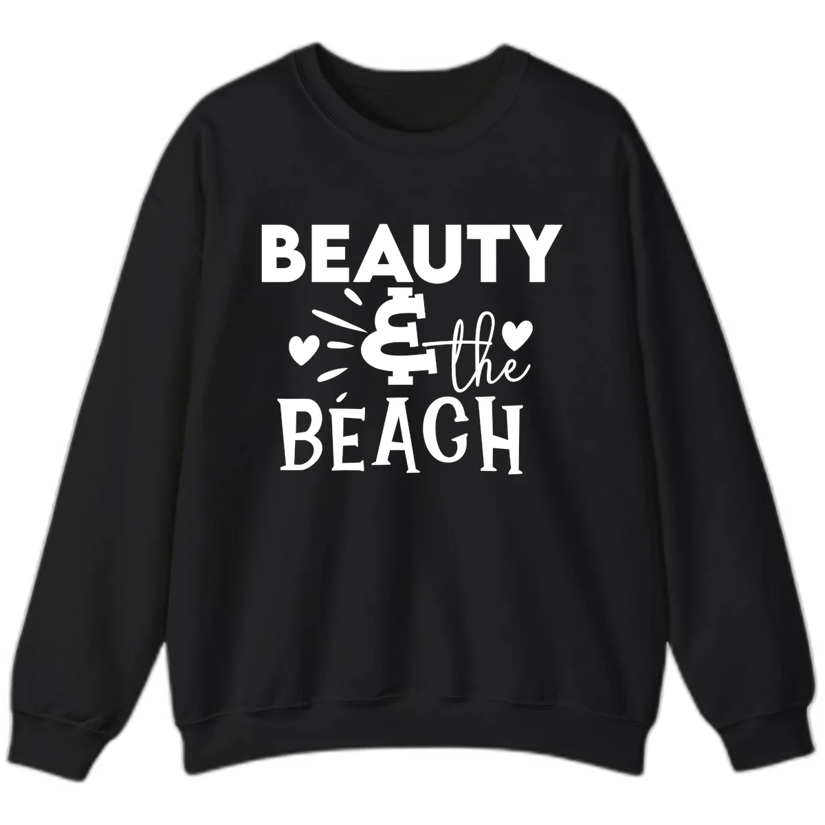 Beauty & The Beach Sweatshirt in Black