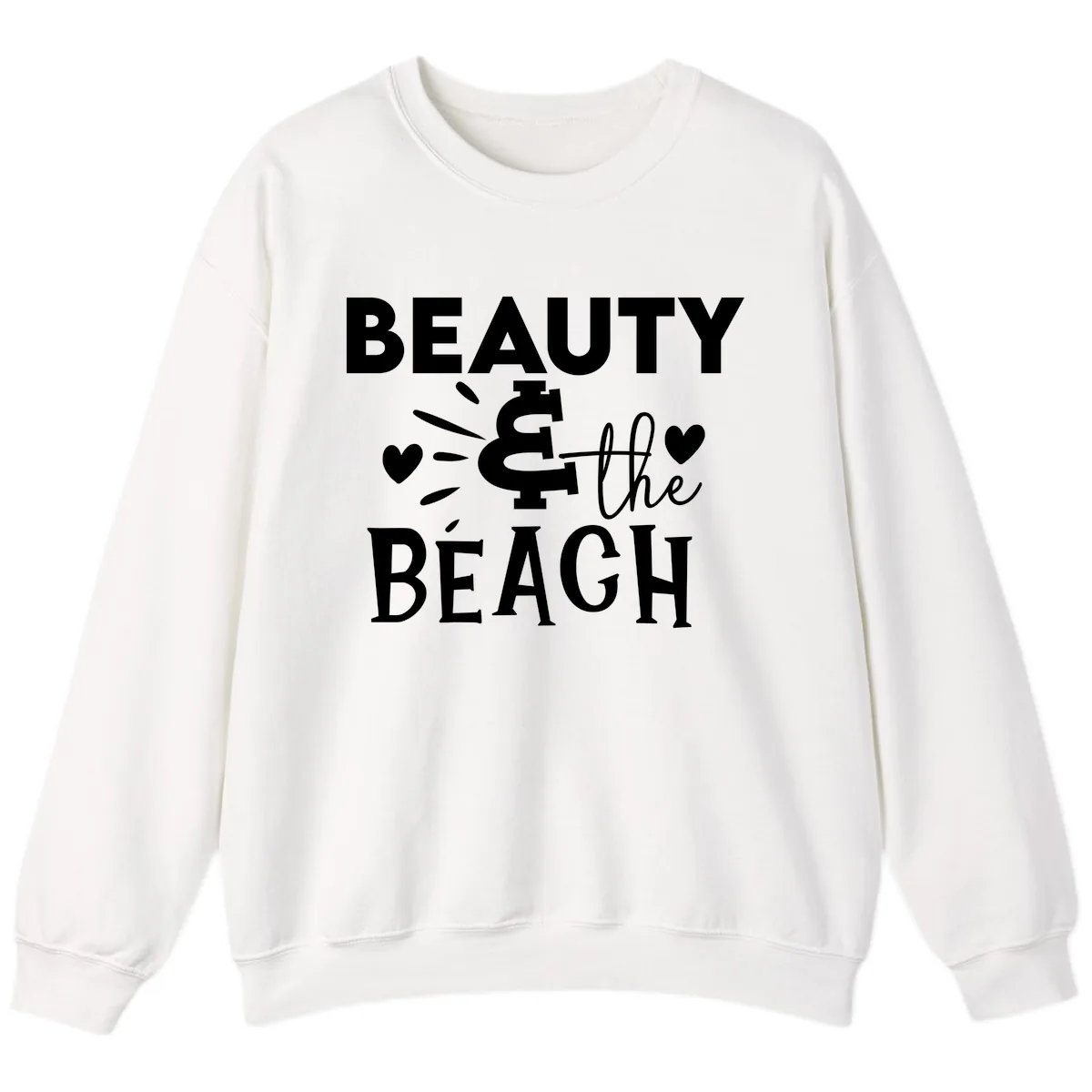 Beauty & The Beach Sweatshirt in White
