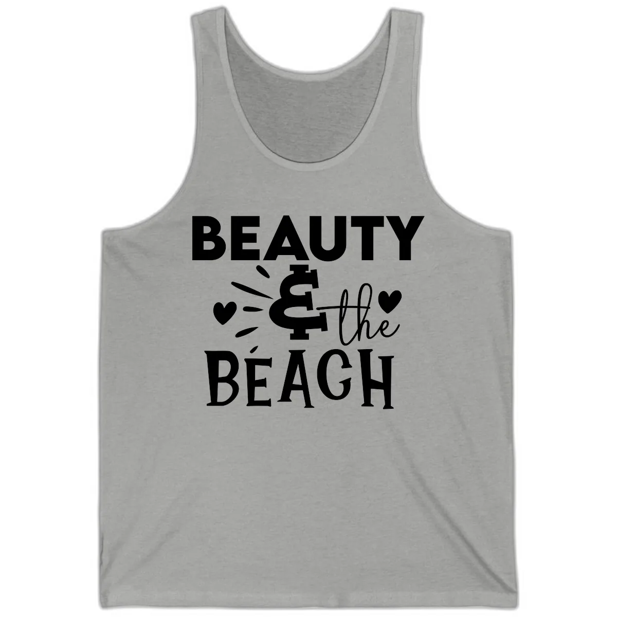 Beauty & The Beach Tank in Athletic Heather