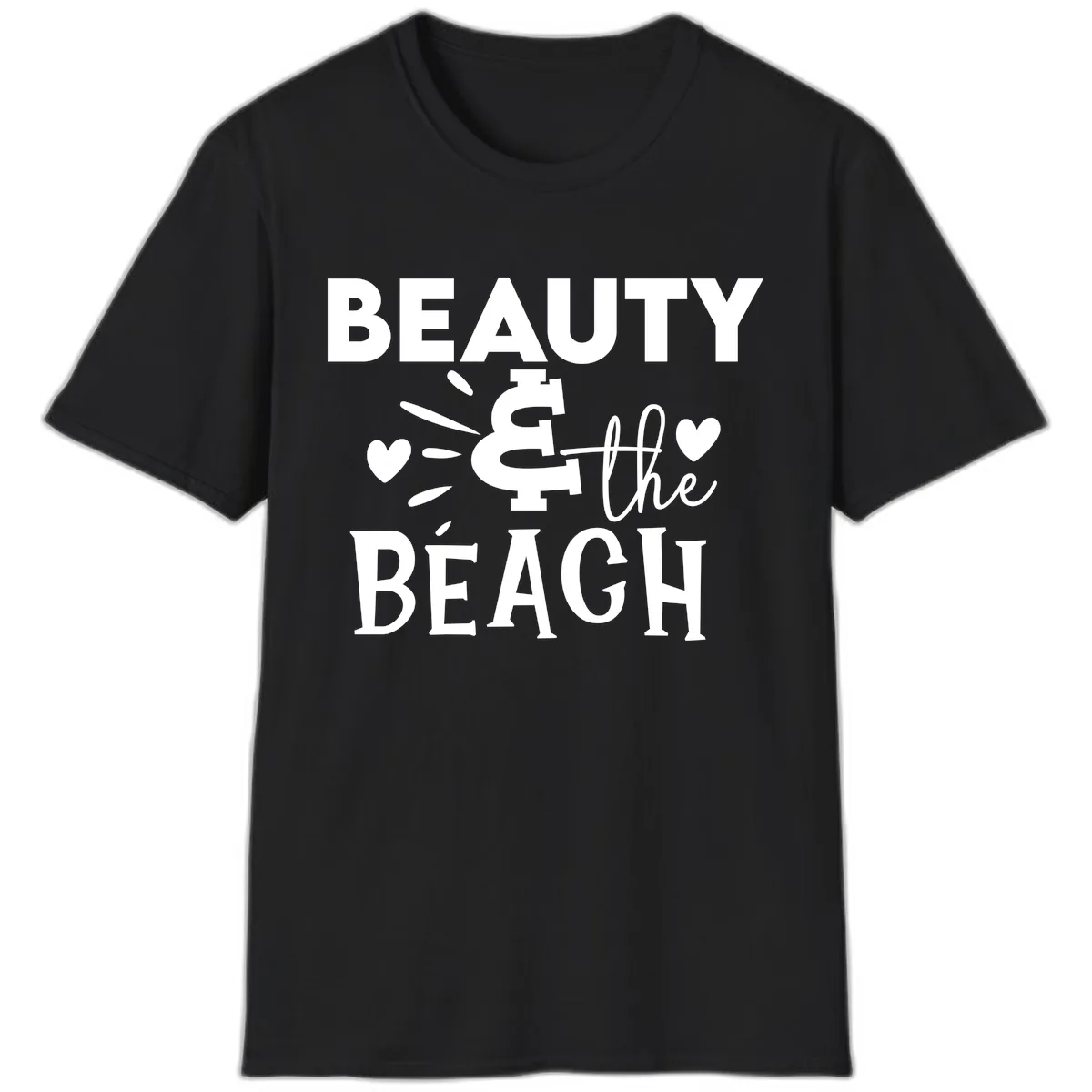 Beauty & The Beach T-Shirt in Black