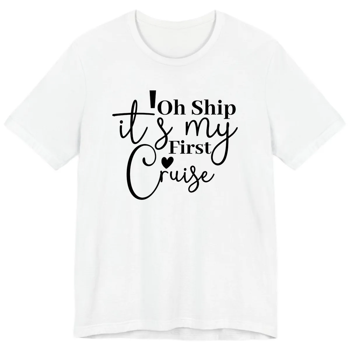 Oh Ship It's My First Cruise Premium T-Shirt in White