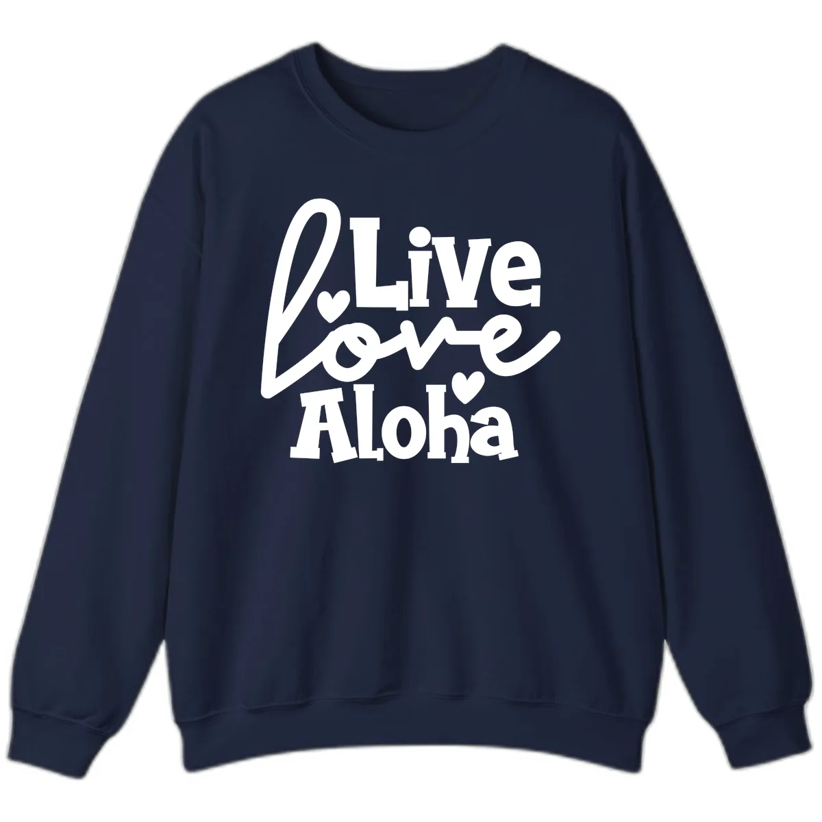 Live Love Aloha Sweatshirt in Navy