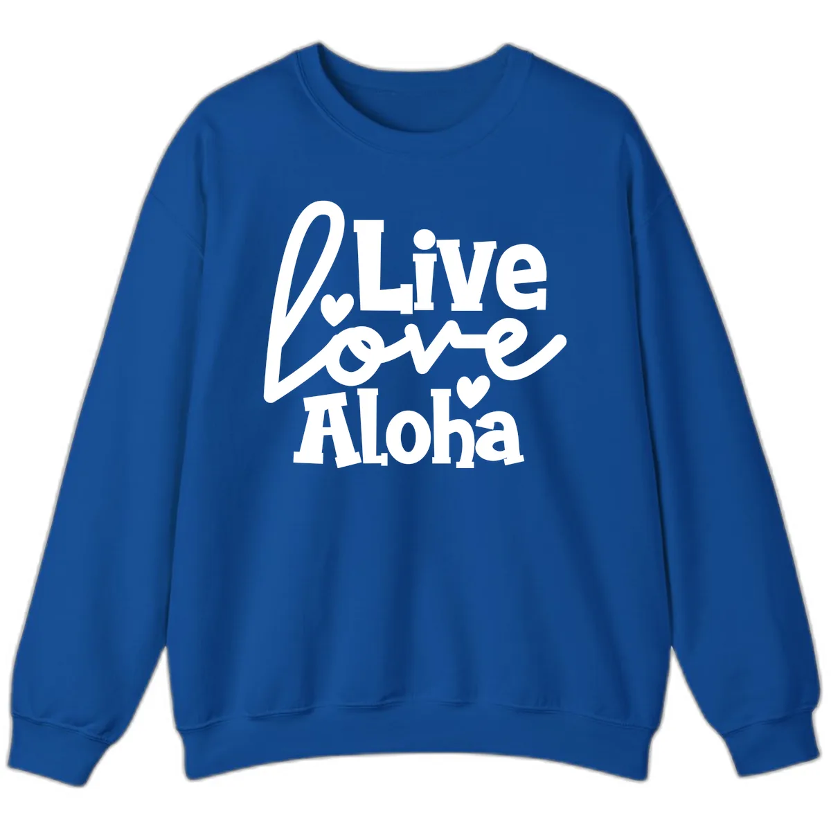 Live Love Aloha Sweatshirt in Royal