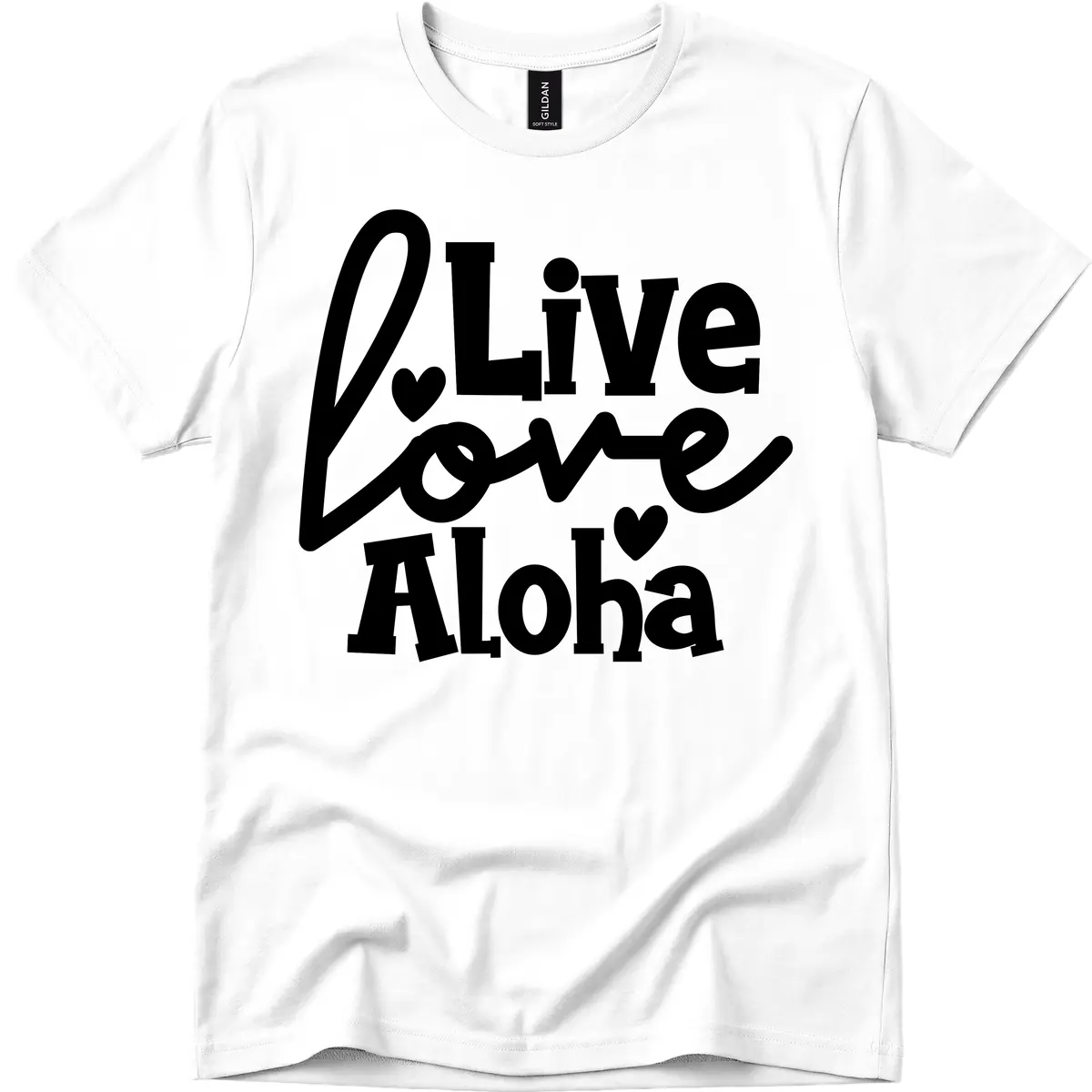 Live Love Aloha T-Shirt in White