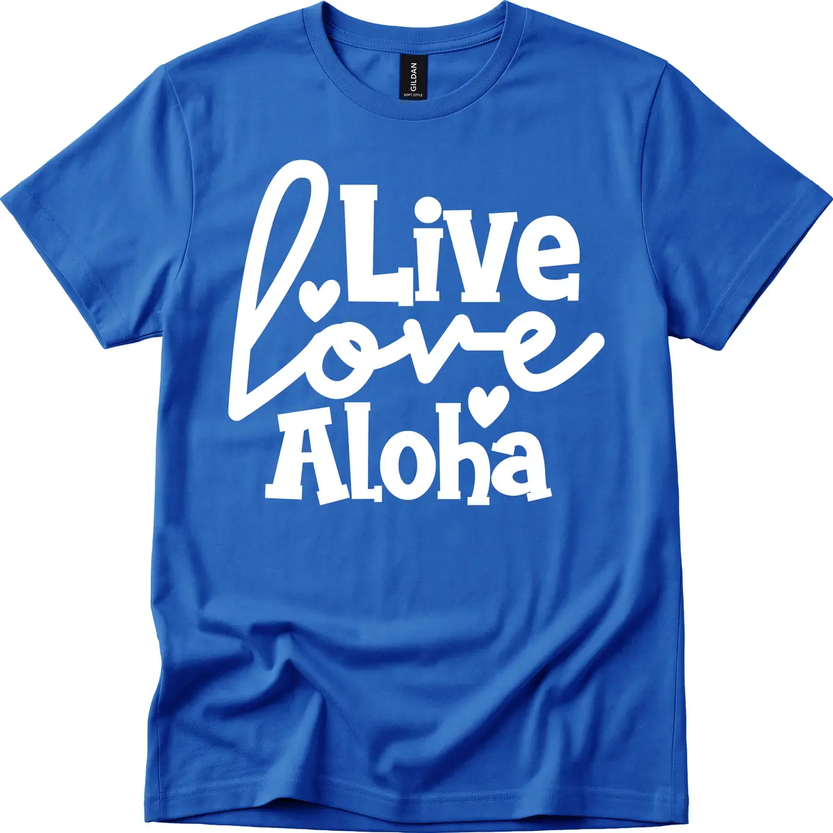Live Love Aloha T-Shirt in Royal