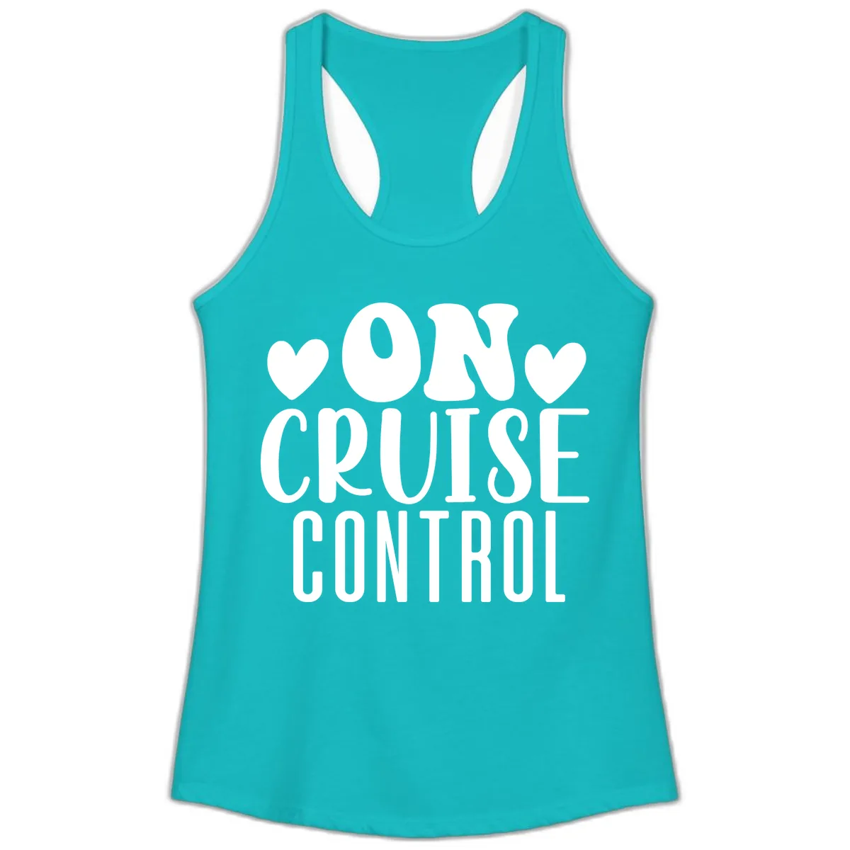 On Cruise Control Ladies Tank in Tahiti Blue