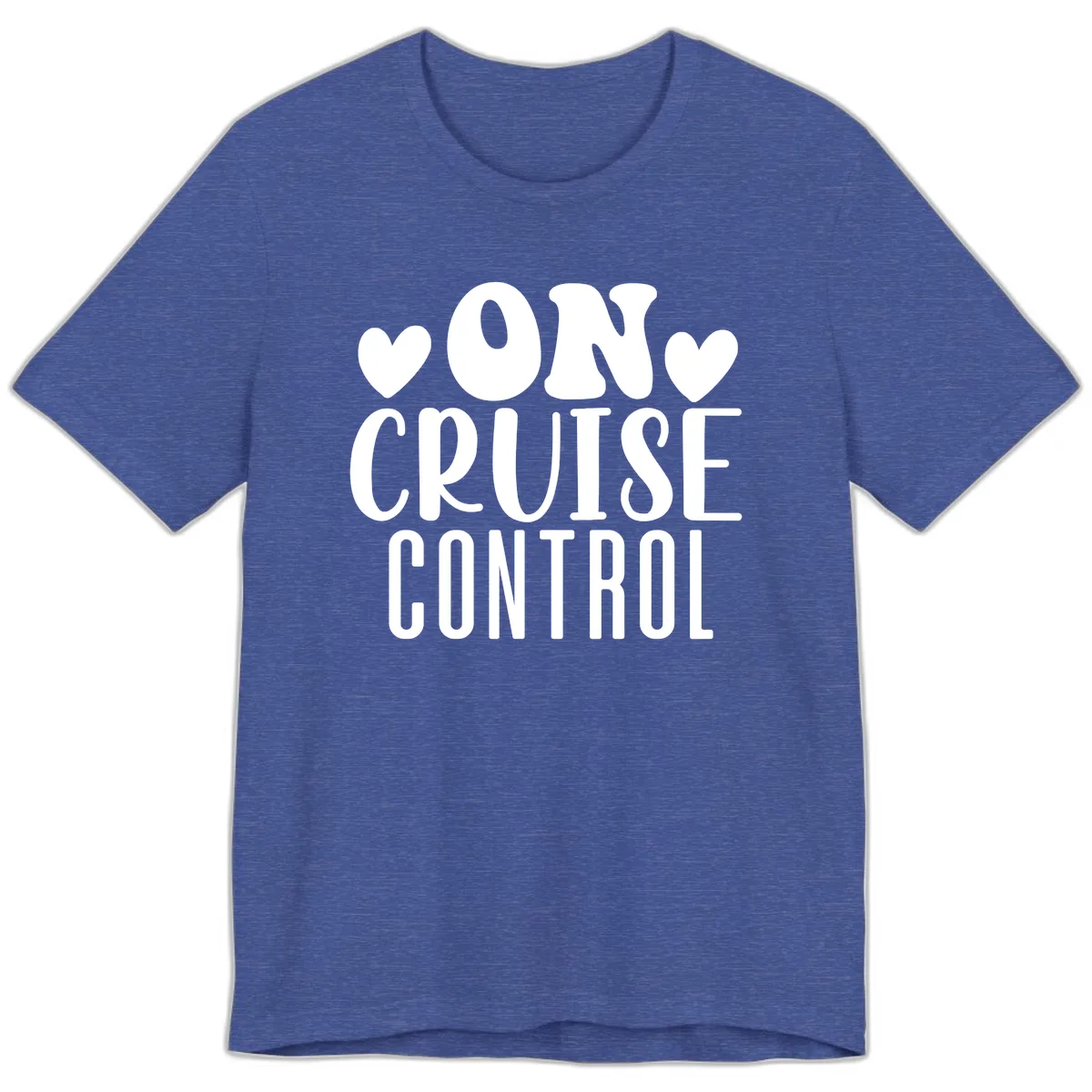 On Cruise Control Premium T-Shirt in Heather True Royal