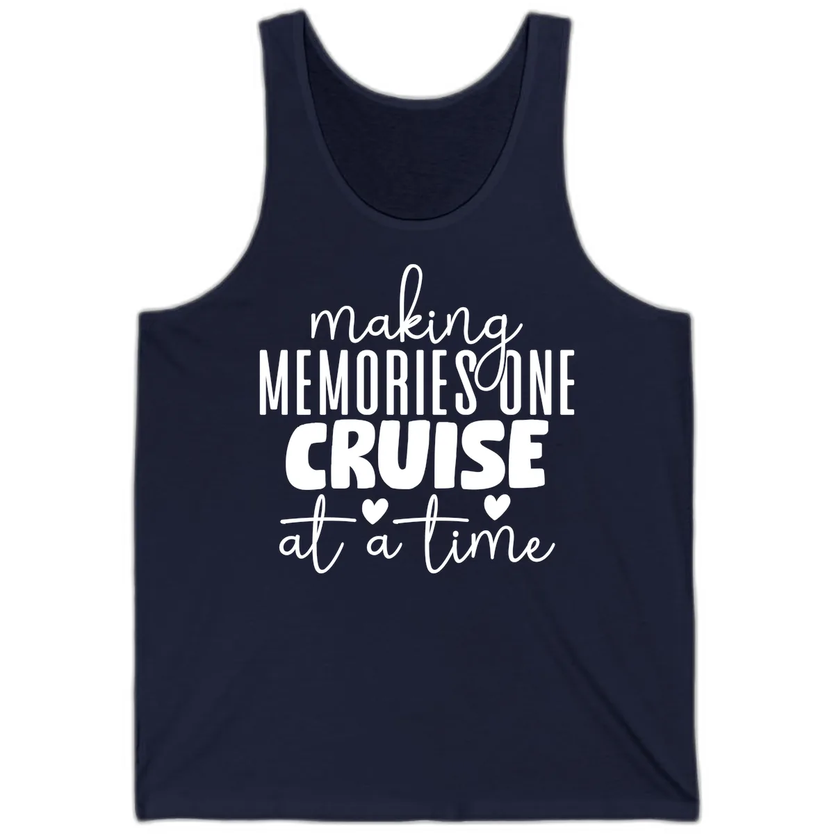 Making Memories One Cruise At A Time Tank in Navy