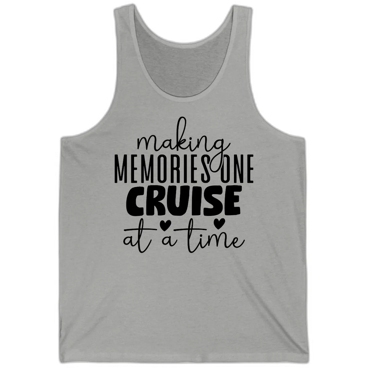 Making Memories One Cruise At A Time Tank in Athletic Heather