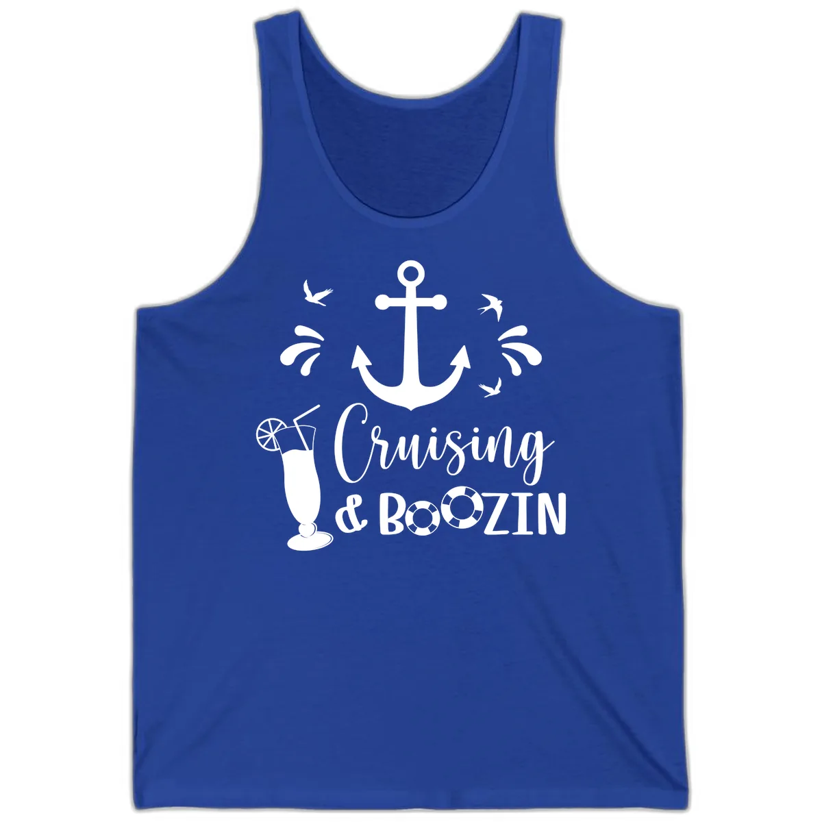 Cruising & Boozin Anchor Tank in True Royal