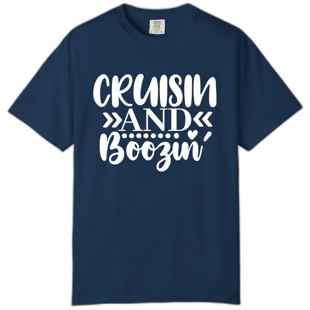 Cruisin' And Boozing Comfort Color in Navy