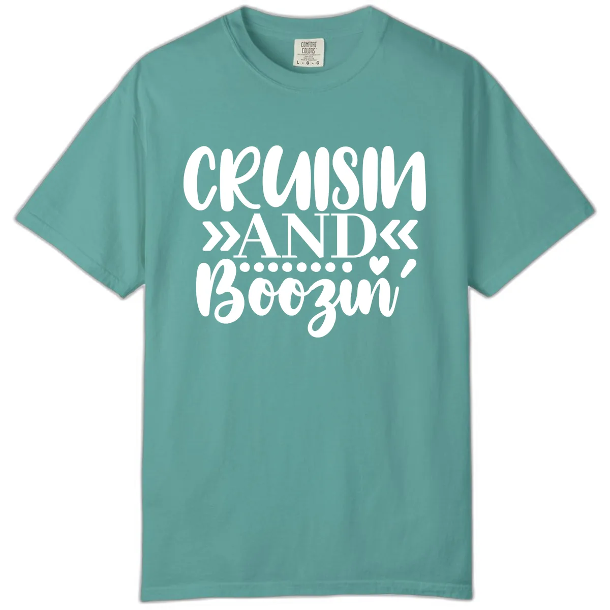 Cruisin' And Boozing Comfort Color in Seafoam