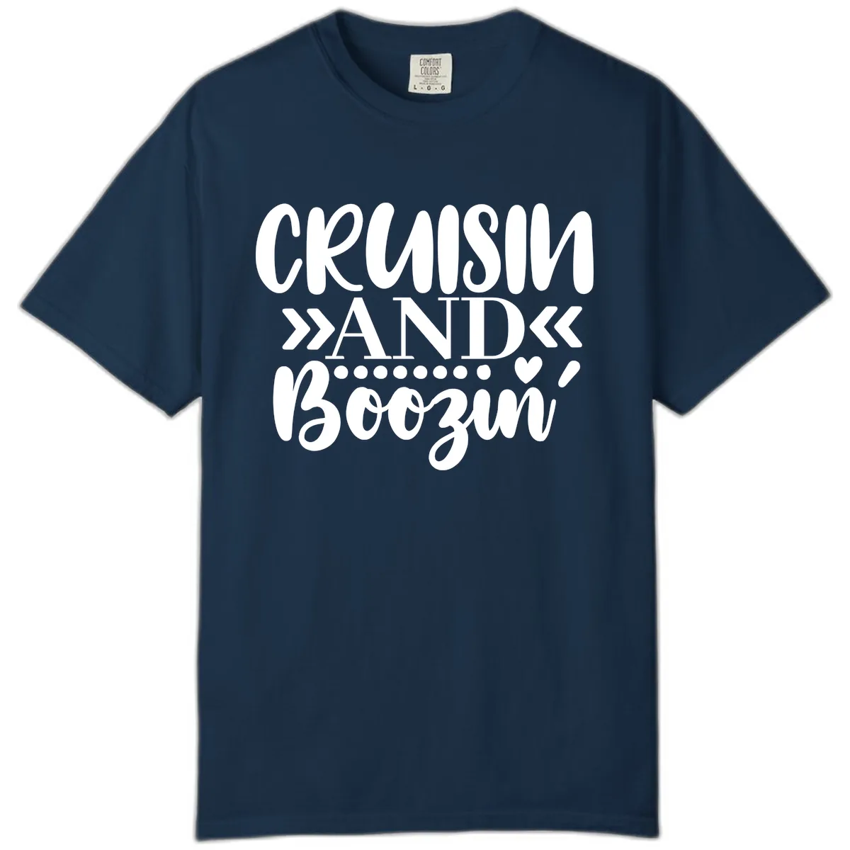 Cruisin' And Boozing Comfort Color in True Navy