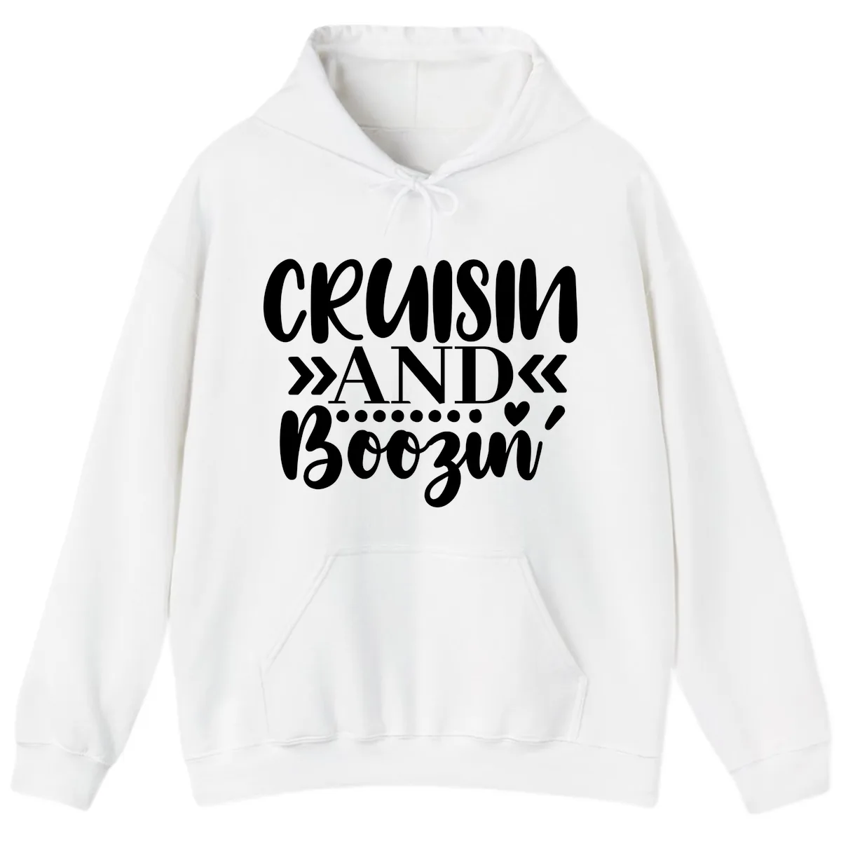 Cruisin' And Boozing Hoodie in White