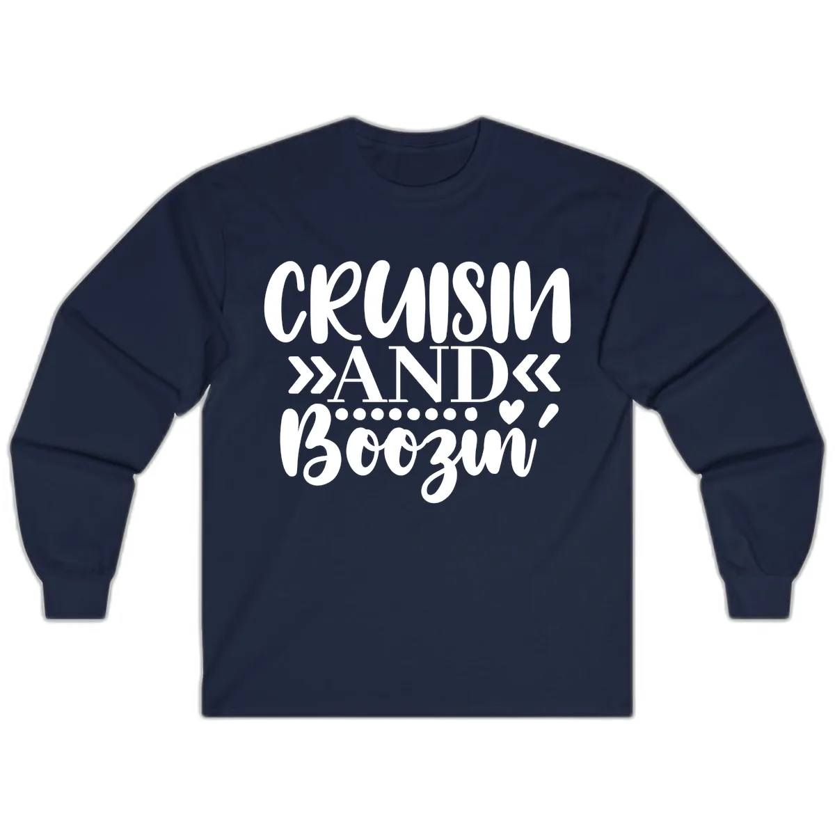 Cruisin' And Boozing Long Sleeve in Navy