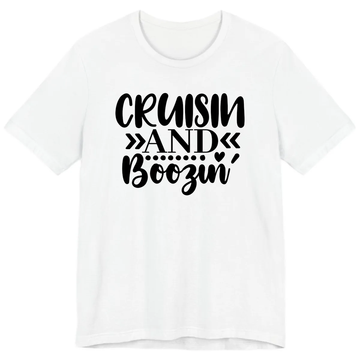 Cruisin' And Boozing Premium T-Shirt in White