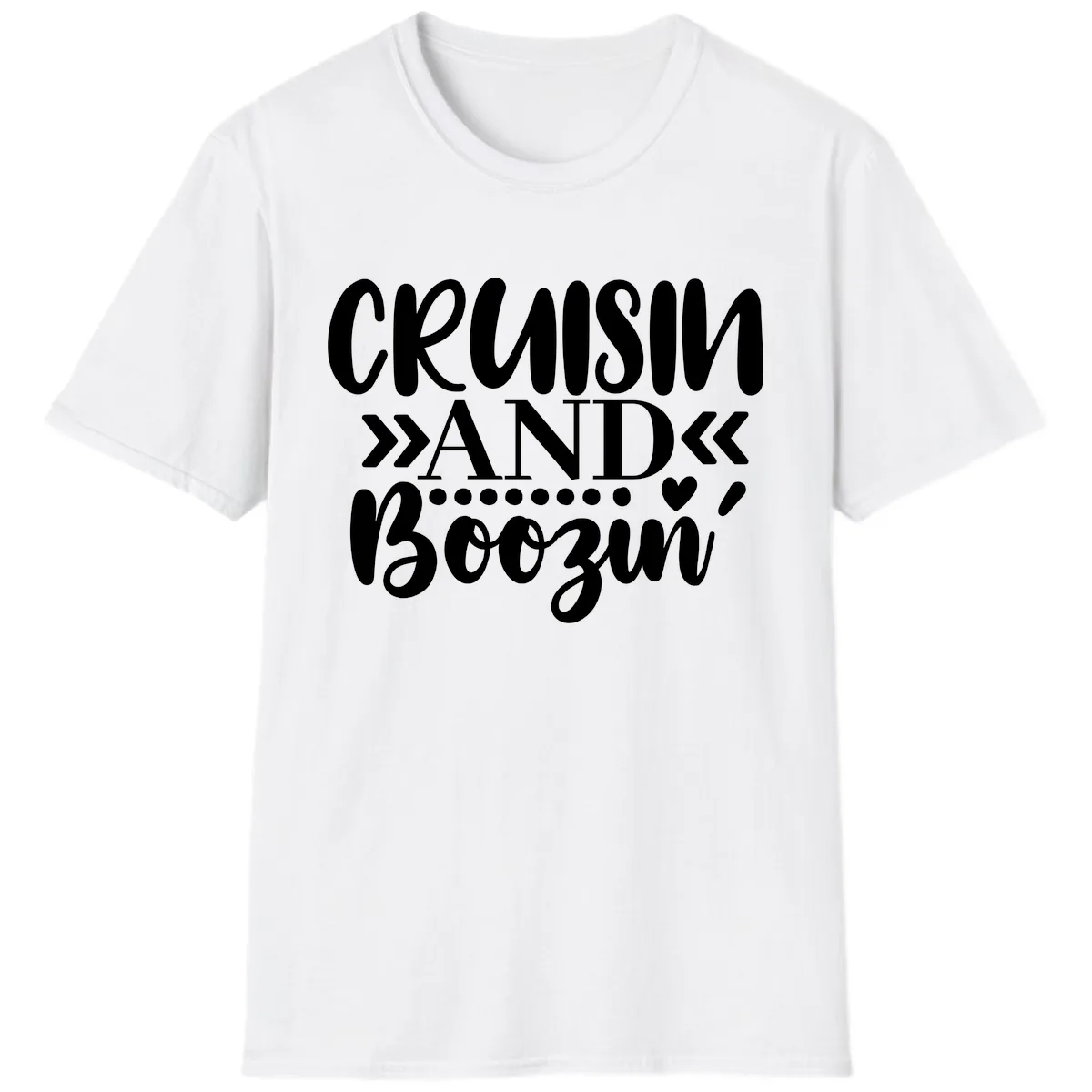 Cruisin' And Boozing T-Shirt in White
