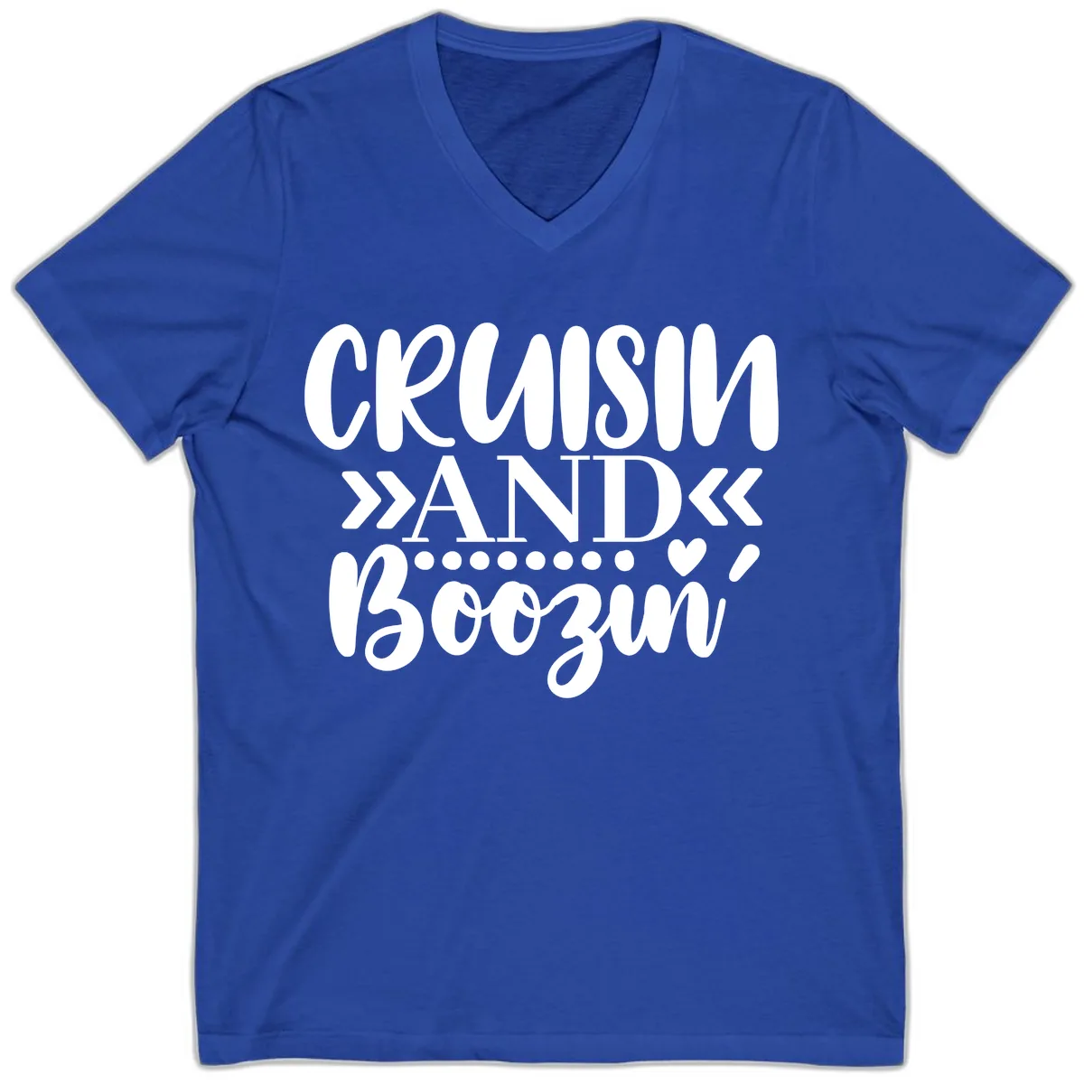 Cruisin' And Boozing V-Neck in True Royal