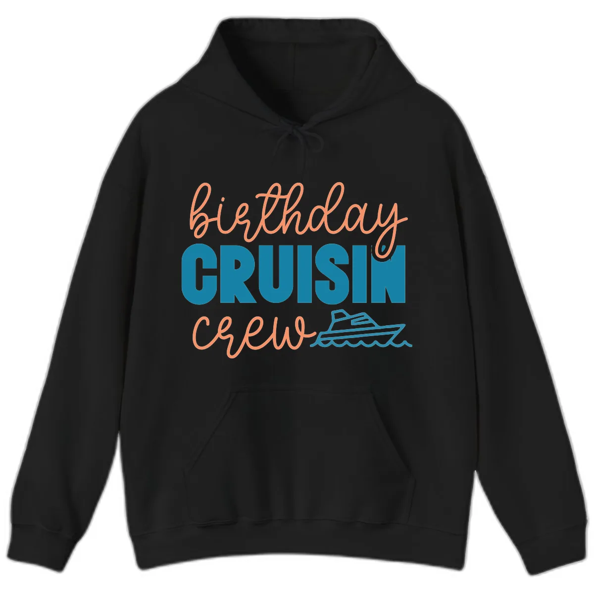 Birthday Crushin' Crew Hoodie in Black