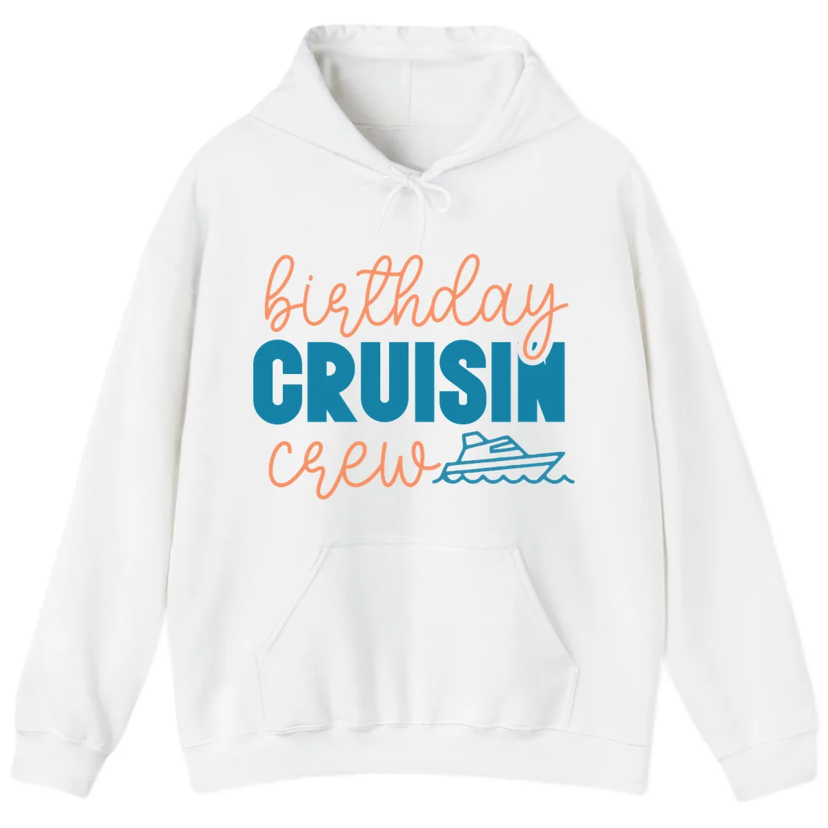 Birthday Crushin' Crew Hoodie in White