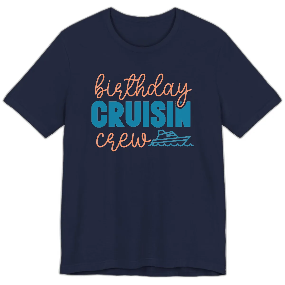 Birthday Crushin' Crew Premium T-Shirt in Navy