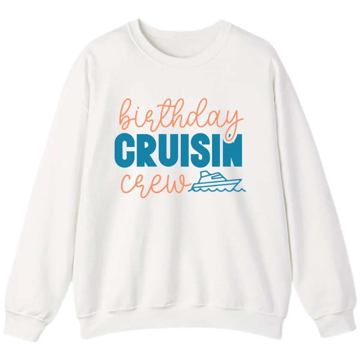 Birthday Crushin' Crew Sweatshirt in White