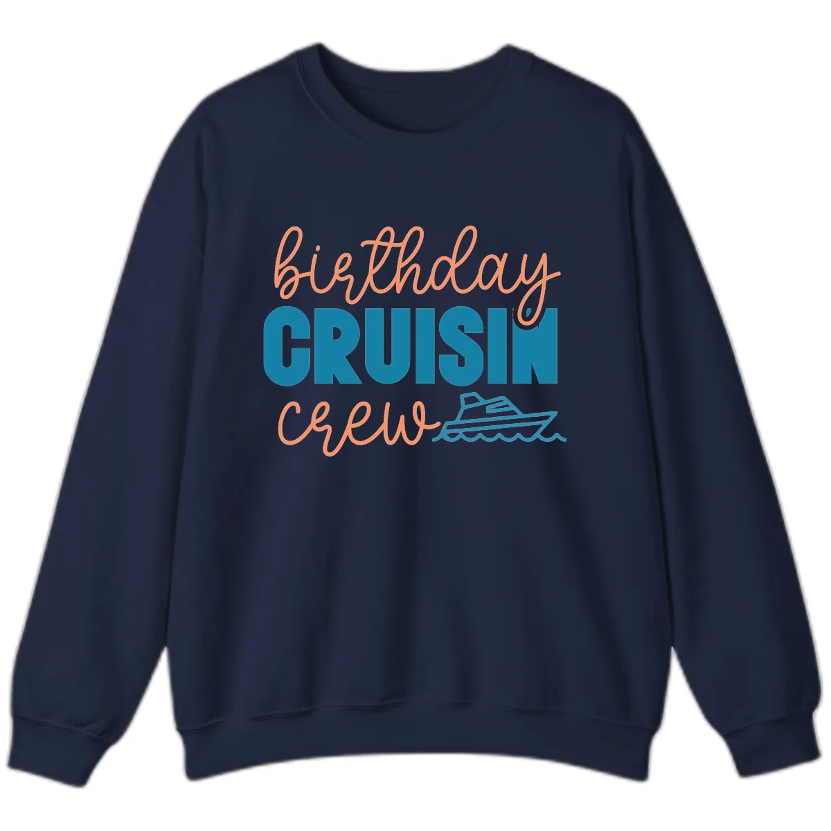 Birthday Crushin' Crew Sweatshirt in Navy