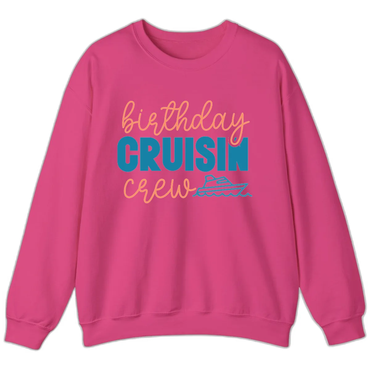 Birthday Crushin' Crew Sweatshirt in Heliconia