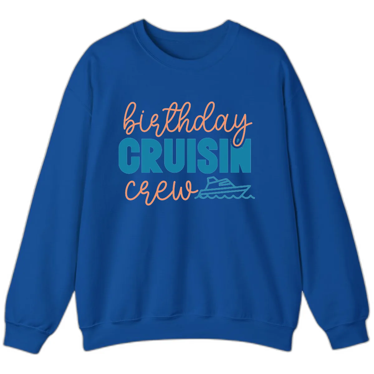Birthday Crushin' Crew Sweatshirt in Royal