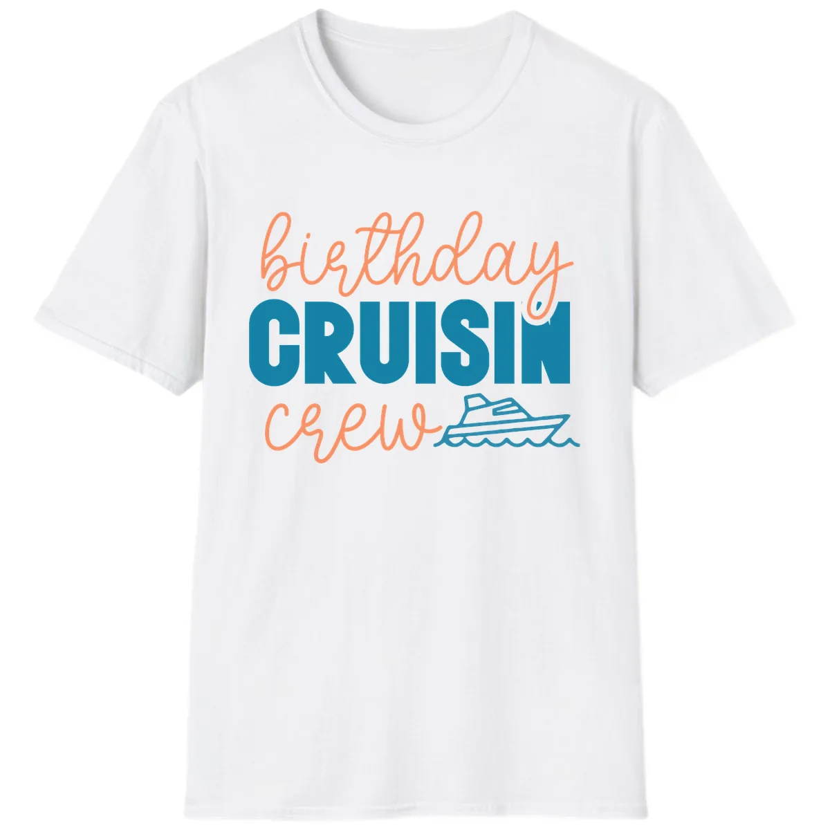 Birthday Crushin' Crew T-Shirt in White