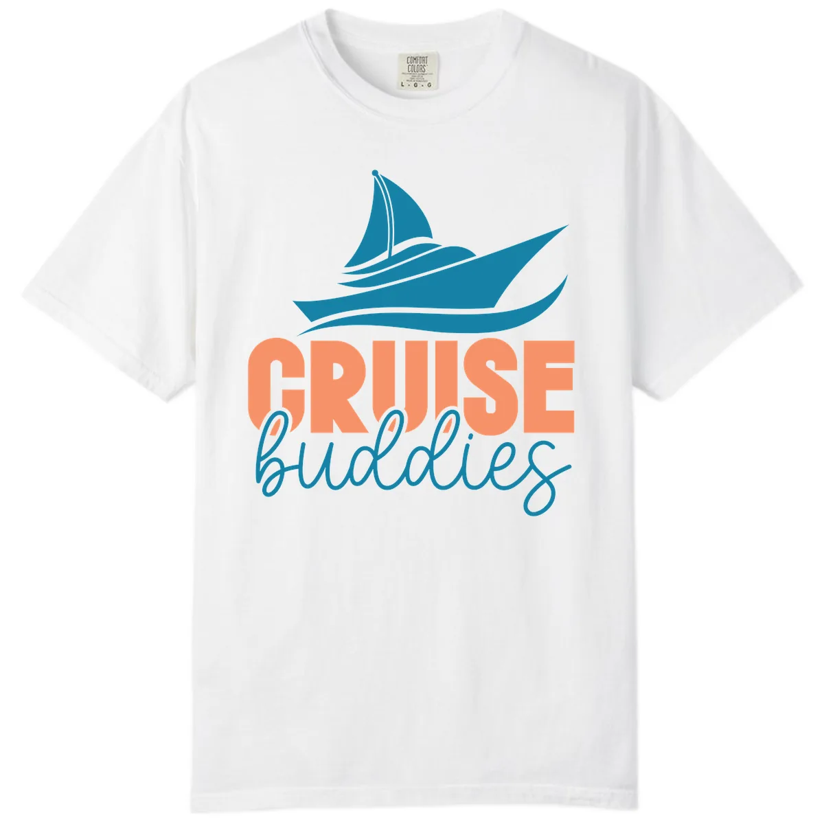 Cruise Buddies Ship Design Comfort Color in White