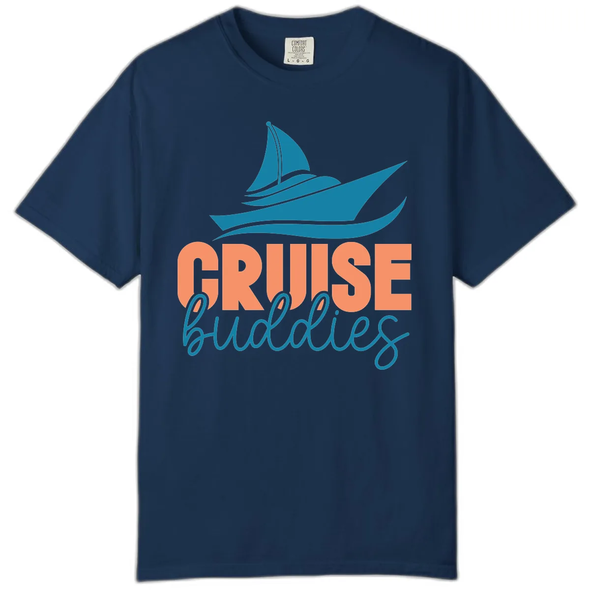 Cruise Buddies Ship Design Comfort Color in Navy