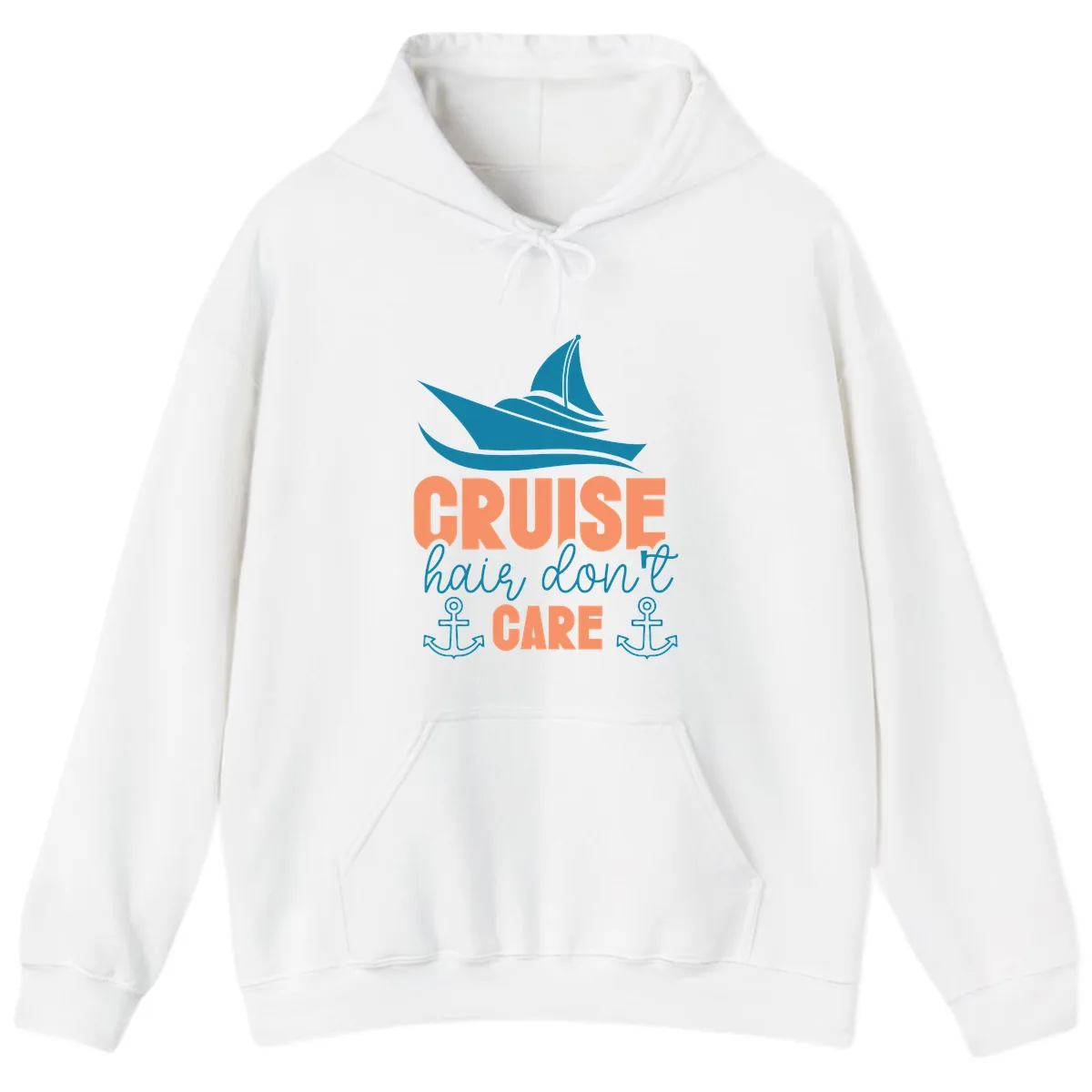 Cruise Hair Don't Care Hoodie in White