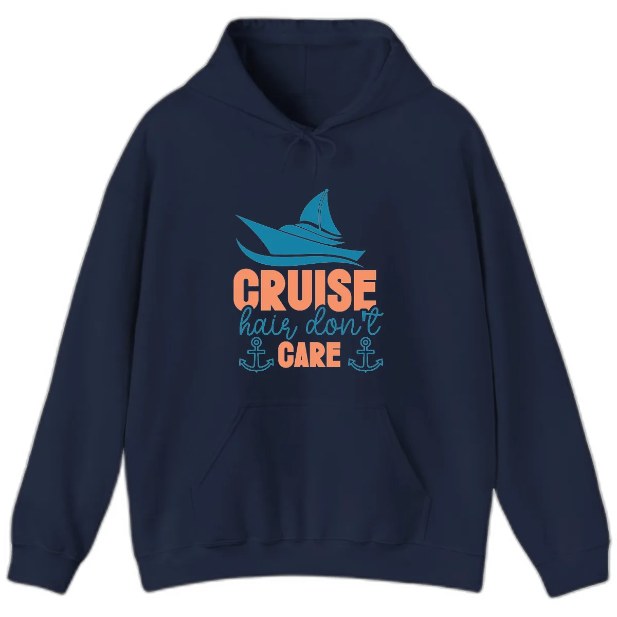 Cruise Hair Don't Care Hoodie in Navy