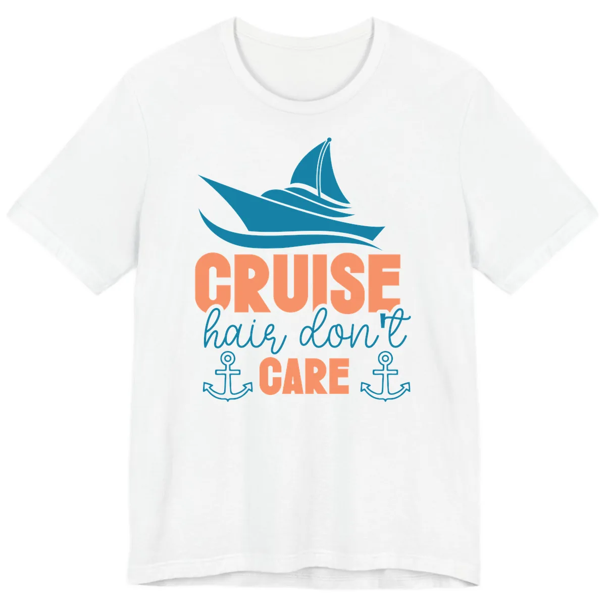 Cruise Hair Don't Care Premium T-Shirt in White