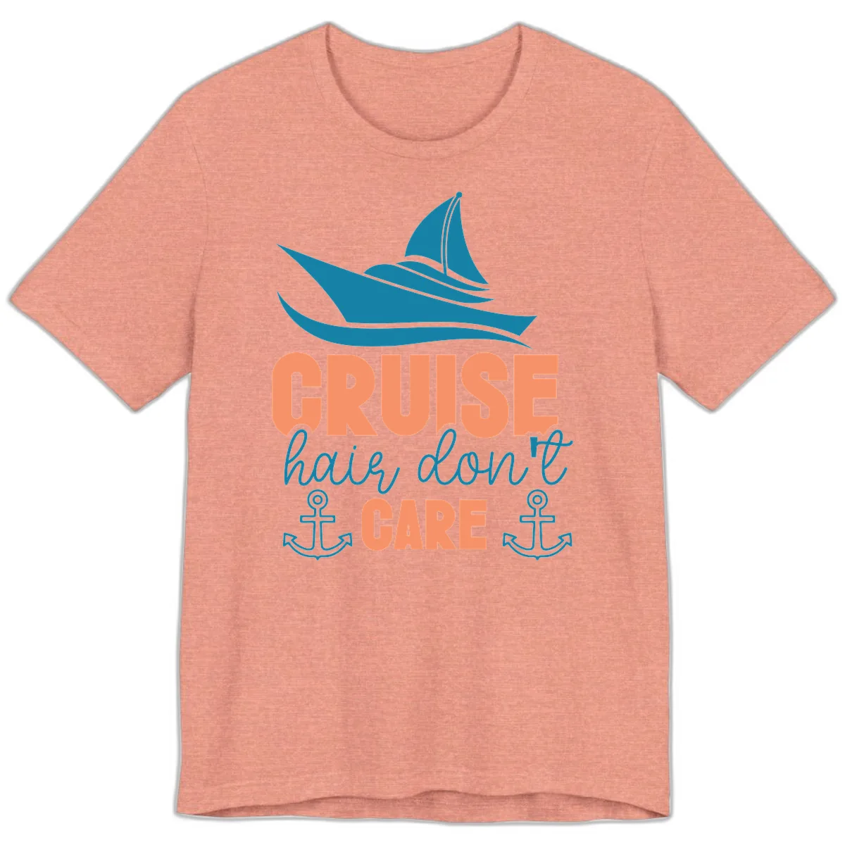Cruise Hair Don't Care Premium T-Shirt in Heather Sunset