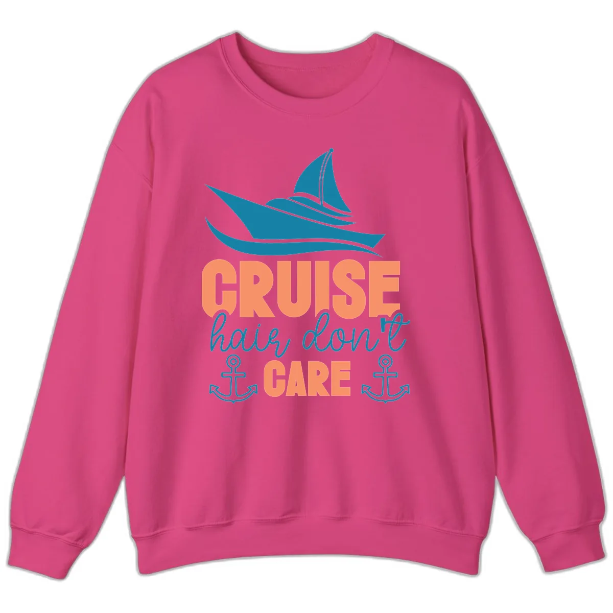 Cruise Hair Don't Care Sweatshirt in Heliconia