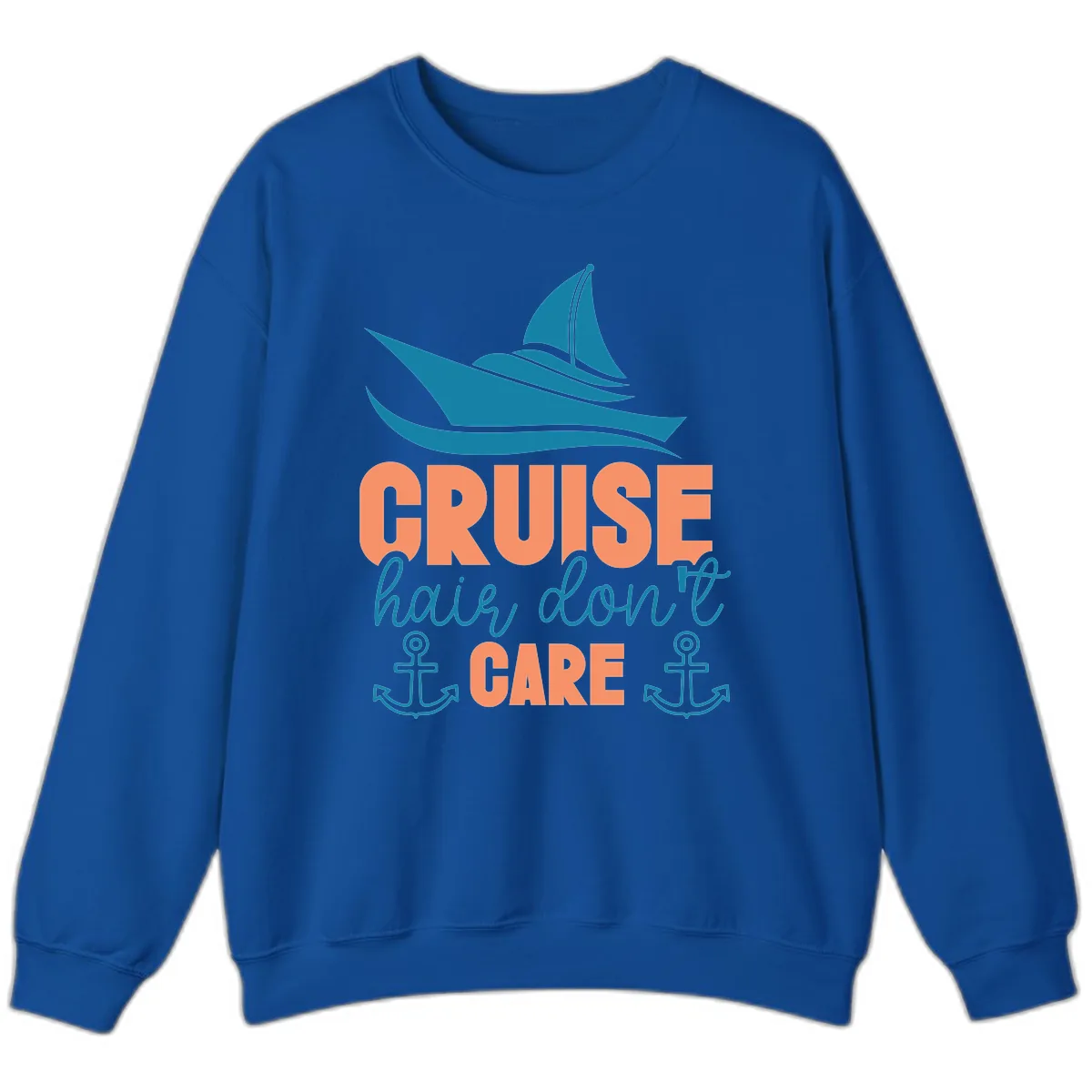 Cruise Hair Don't Care Sweatshirt in Royal