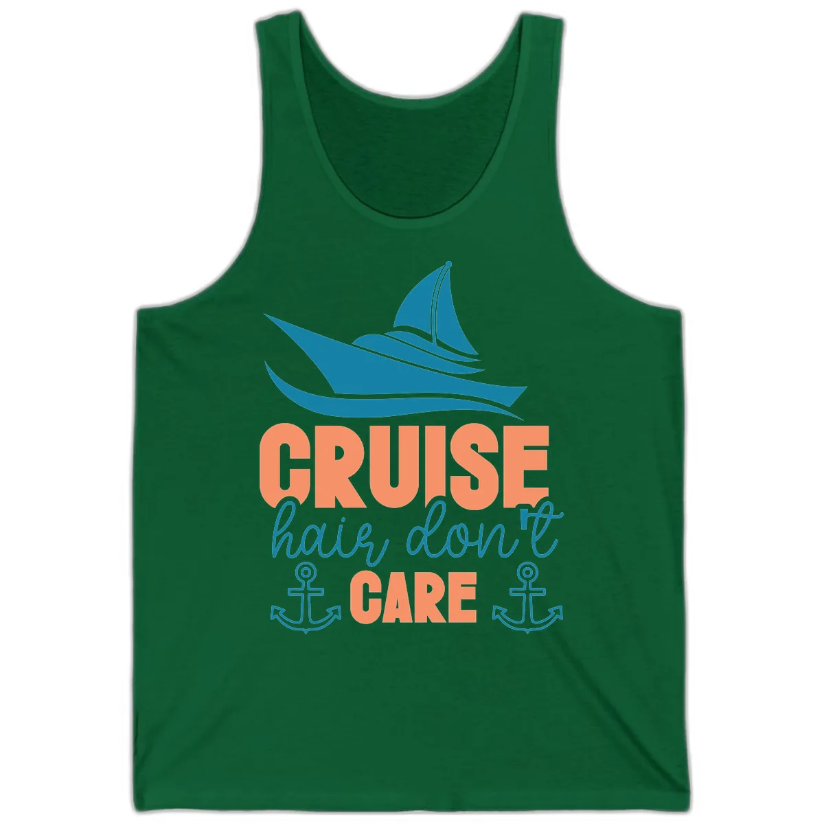 Cruise Hair Don't Care Tank in Kelly