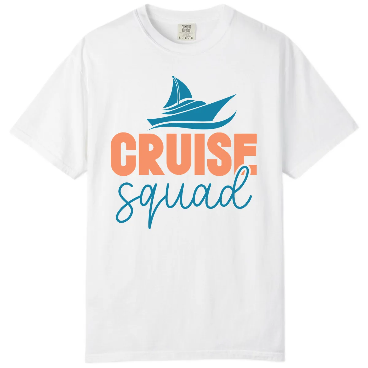 Cruise Squad Sailboat Comfort Color in White