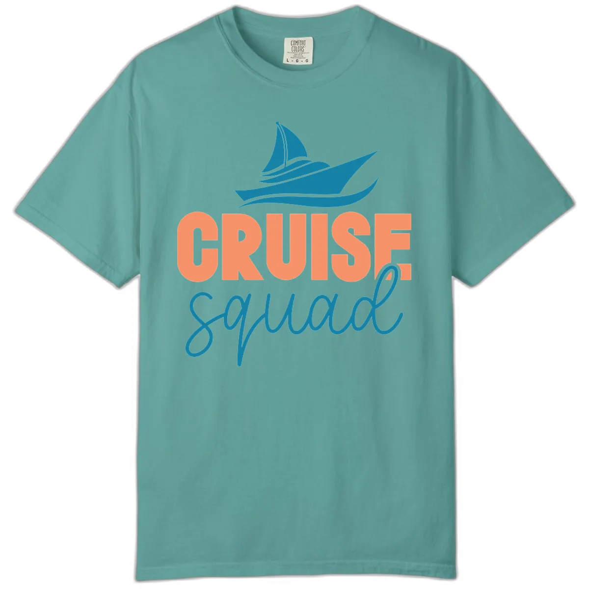 Cruise Squad Sailboat Comfort Color in Seafoam