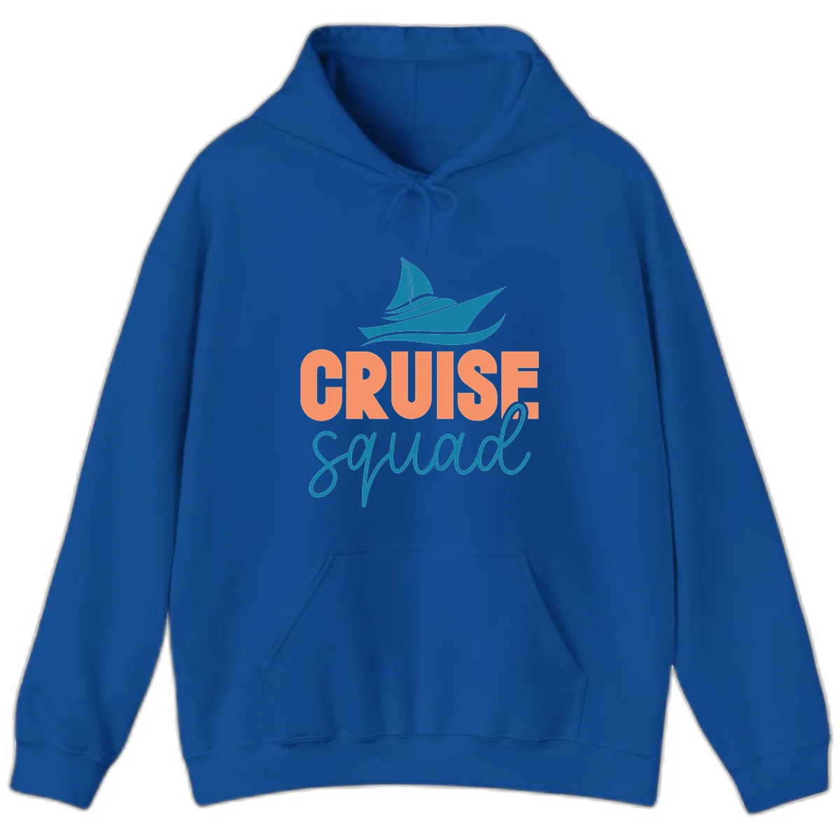 Cruise Squad Sailboat Hoodie in Royal