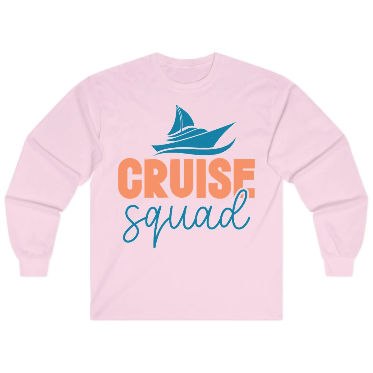 Cruise Squad Sailboat Long Sleeve in Light Pink